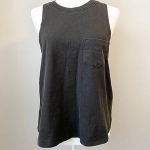 FOREVER21 new faded black muscle tank with pocket